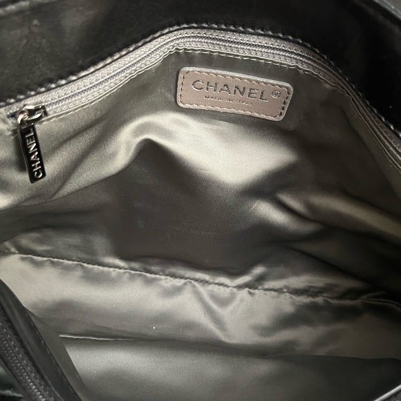 Authentic Chanel Vintage Black Lambskin Slouch Medium Handbag Shoulder Bag - Picture 8 of 13